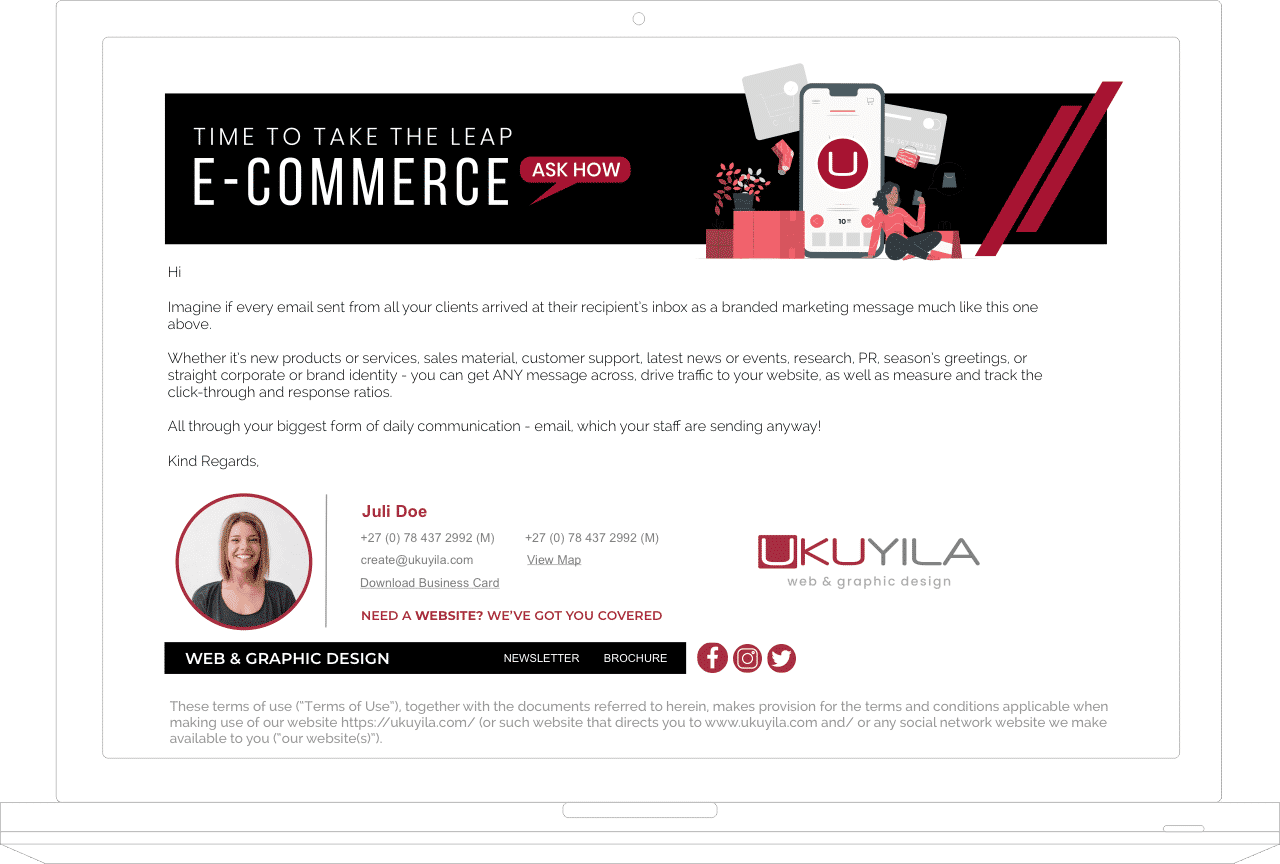 Email Branding Solutions by Ukuyila